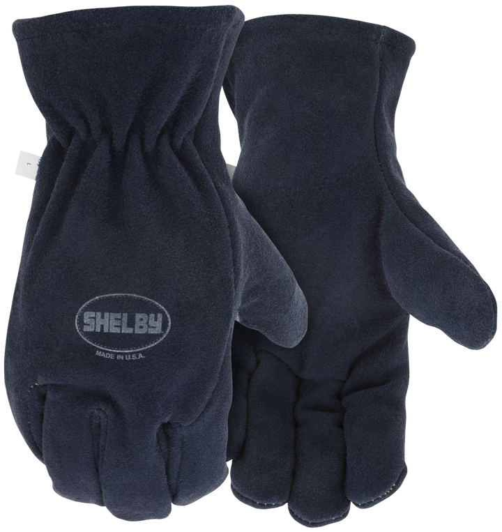 【Kurland】D-Pocket in Steerhide Liberty Safety Cowhide Leather Palm Gloves (Yellow) - L